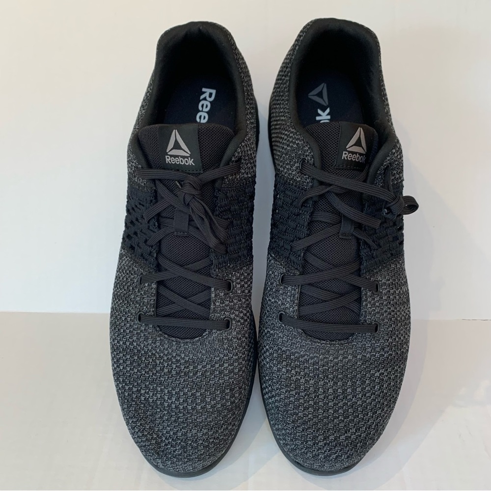 REEBOK. NWOT. Print Run ULTK. CN1113. Running Sneakers. Black/Pewter. Si…